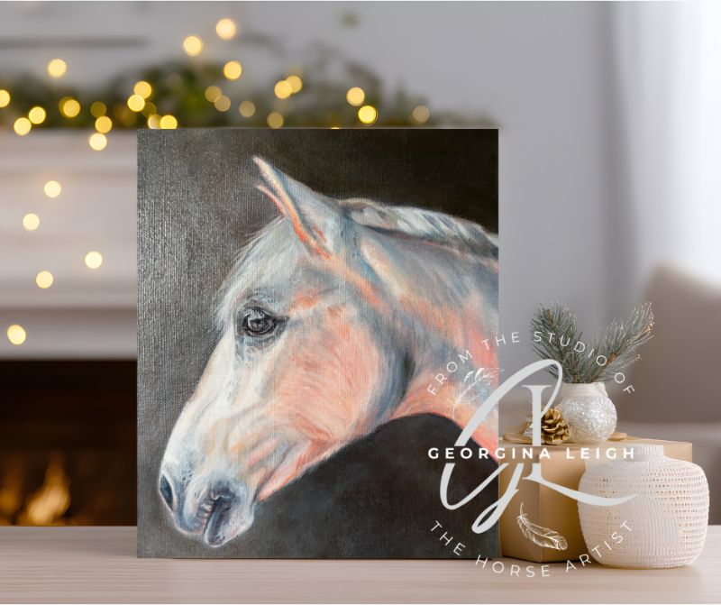 Mini Pet Portrait Oil Painting